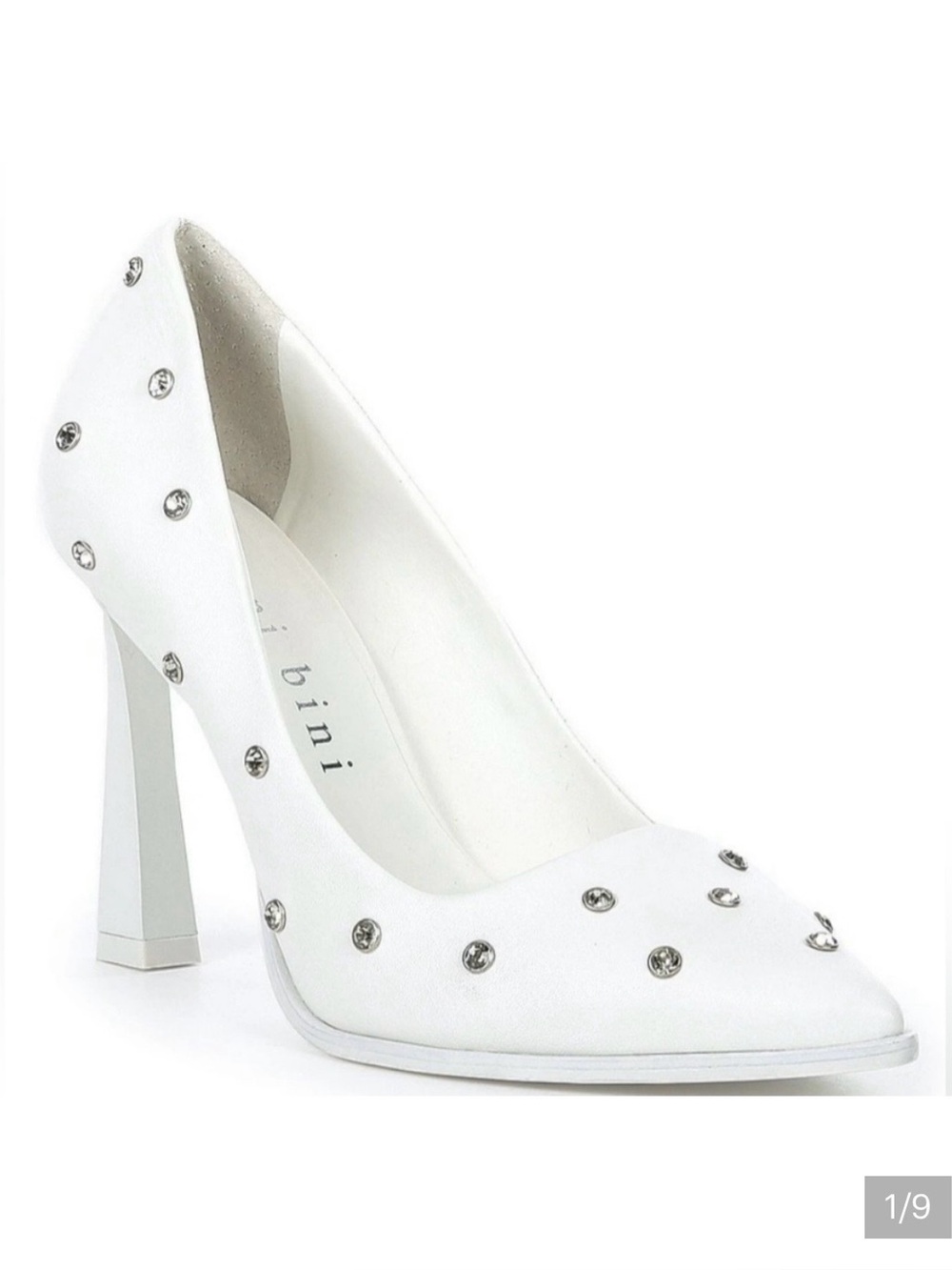Gianni Bini Reina Leather
Rhinestone Pointed Toe Pumps